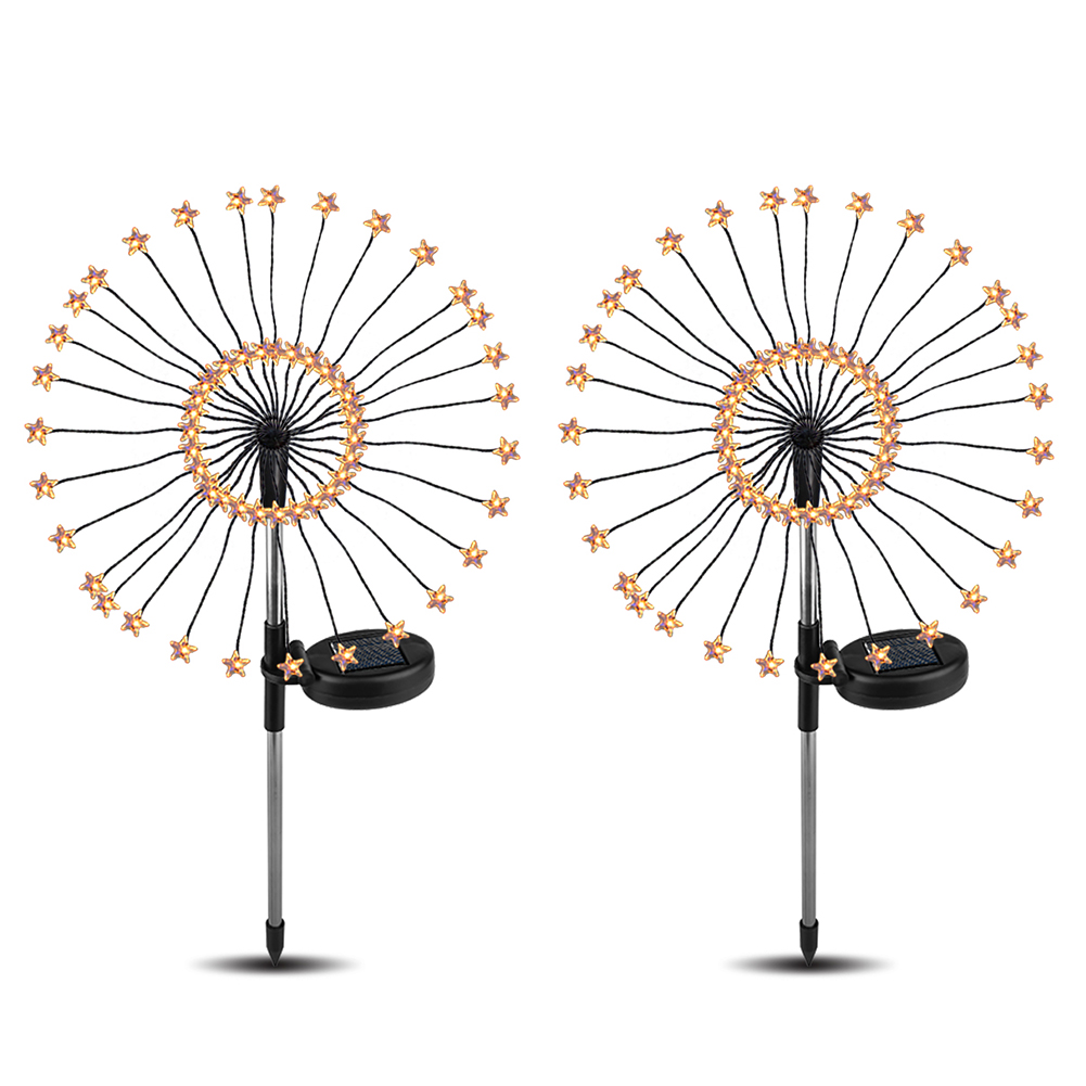 2pcs 90LED Solar Firework Light Outdoor Lawn Garden Lamp (Warm Light, 501 Original
2pcs 90LED Solar Firework Light Outdoor Lawn Garden Lamp (Warm Light, 501 Original
