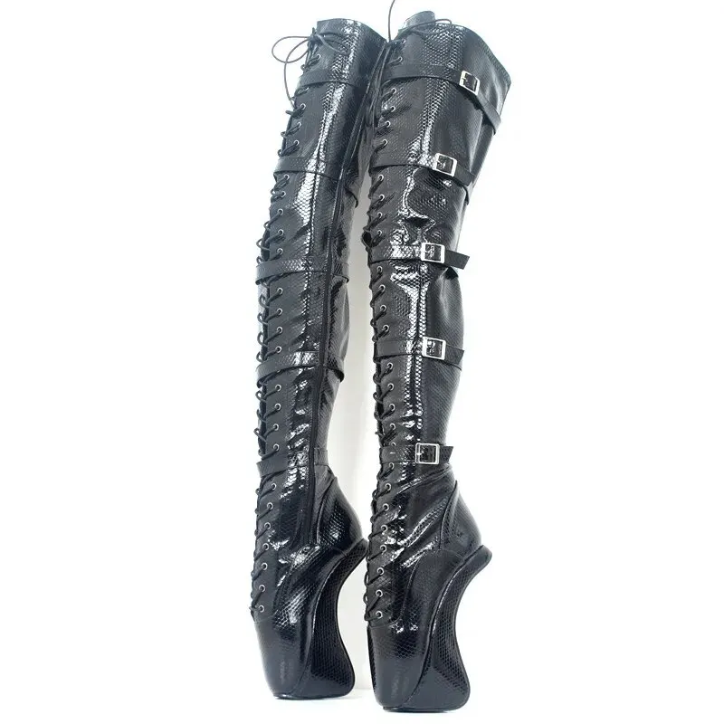 VCSHOES 7.09in High Height Women's Party Boots Hoof Heels Over-the-Knee-High Boots US Size 6-14 No.MT1827