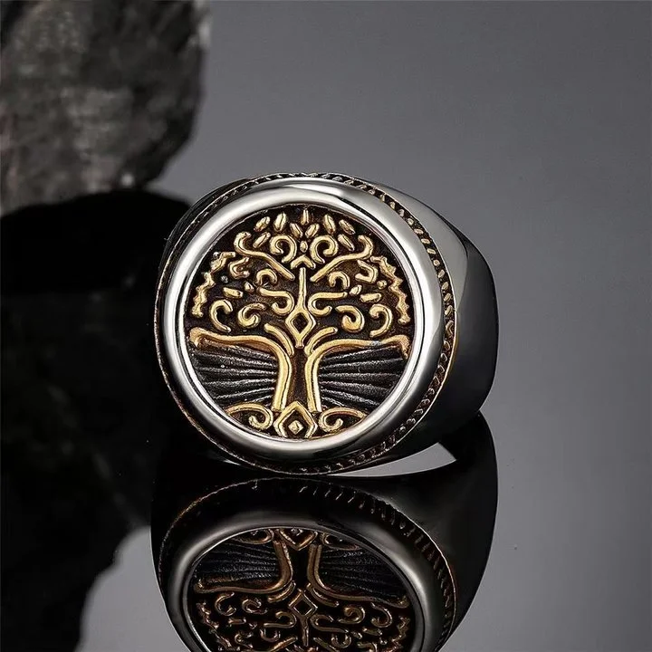 Viking Yggdrasil Stainless Steel Ring