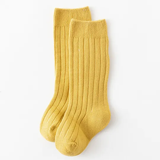 【0-3Y】Baby's Cute Solid Color Soft And Warm Socks