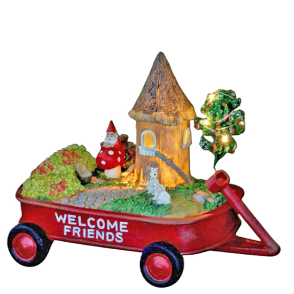 Resin Santa Carriage House Figure Sculpture Solar Light Outdoor Night Lamp, 501 Original
Resin Santa Carriage House Figure Sculpture Solar Light Outdoor Night Lamp, 501 Original