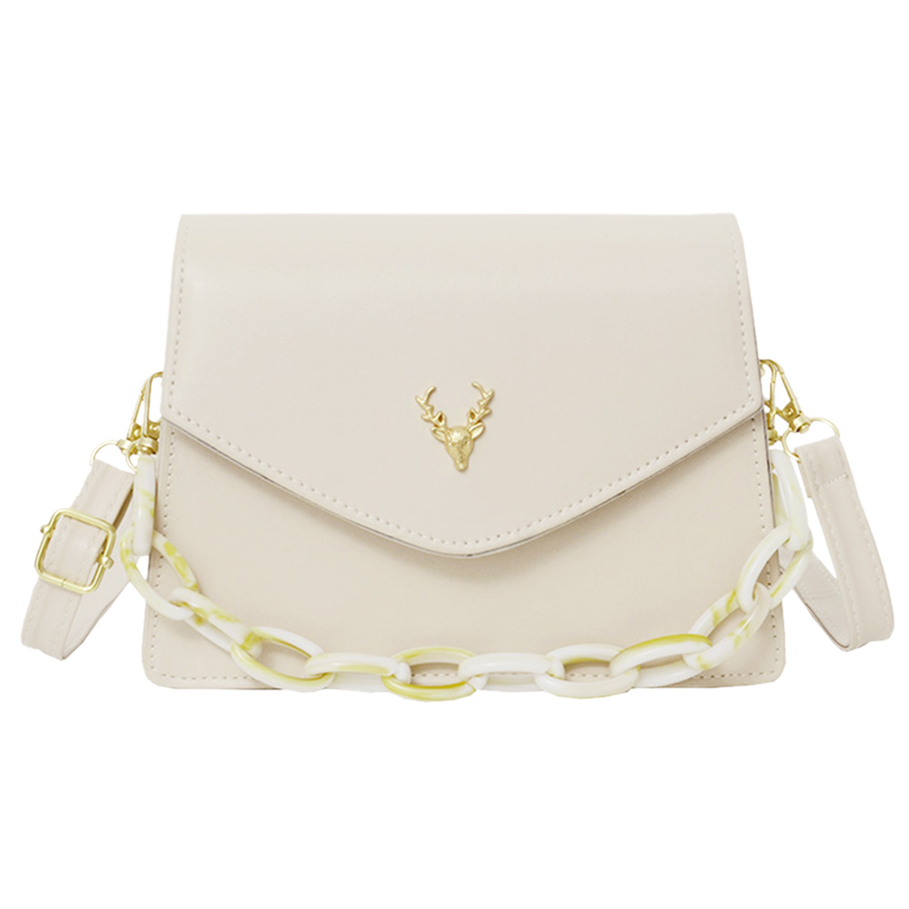 Fashion Women Shoulder Bags Acrylic Chain PU Tote Crossbody Handbag -Beige, 501 Original
Fashion Women Shoulder Bags Acrylic Chain PU Tote Crossbody Handbag -Beige, 501 Original