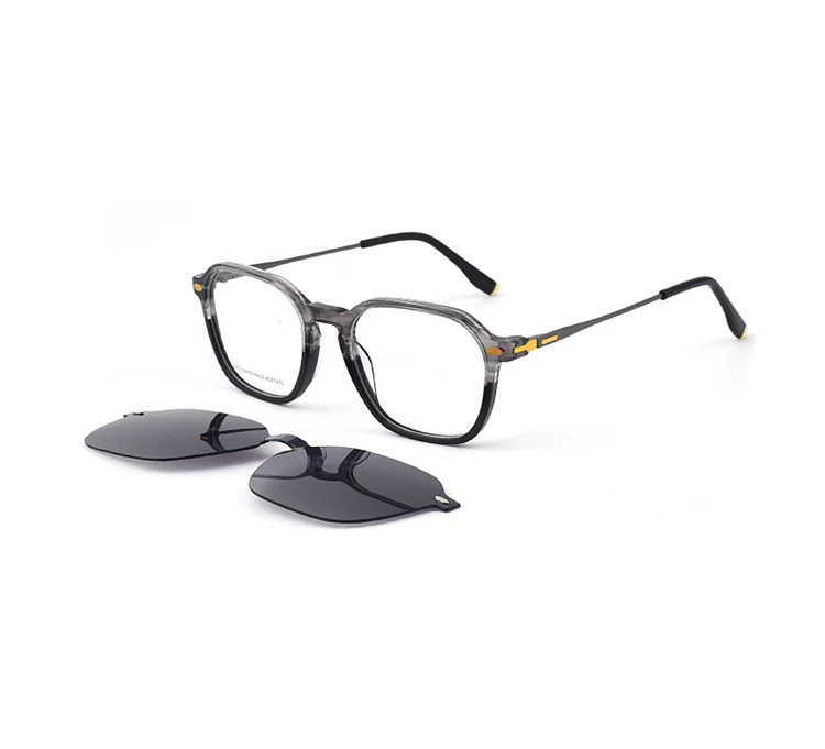 BMC1295   Enhance your visual clarity with polarized clip-on sunglasses designed for optimal eye protection