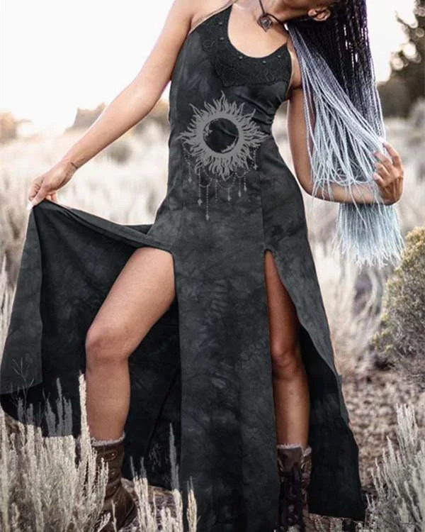 ladies vintage split dress p344621