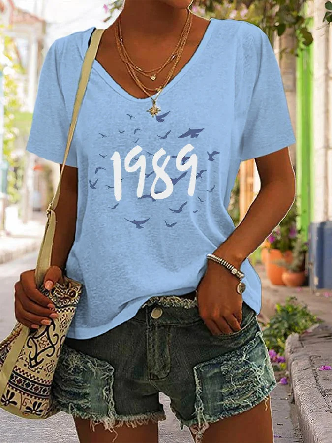 Women's 1989 Music Print T-Shirt