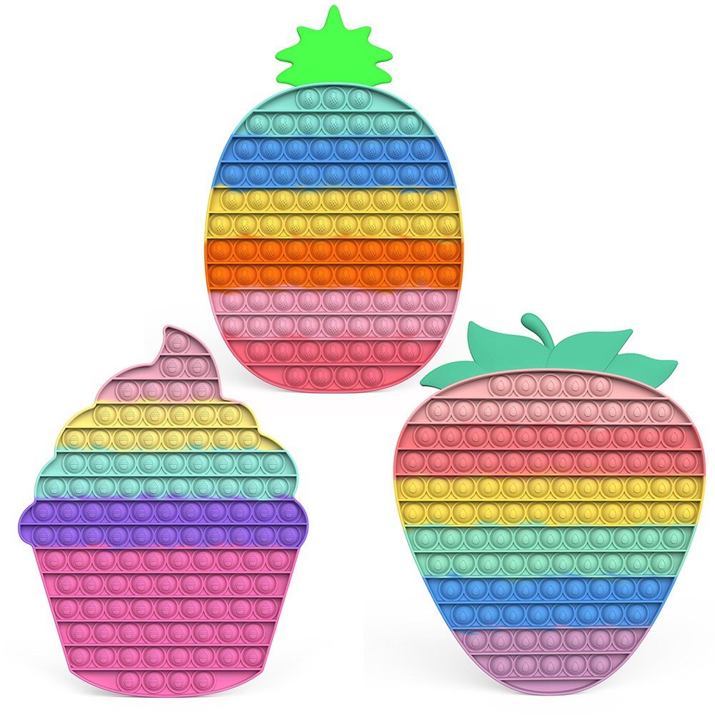 Silicone Rainbow Push Bubble Board Autism Toy Kids Sensory Education Toy, Pineapple, 501 Original
Silicone Rainbow Push Bubble Board Autism Toy Kids Sensory Education Toy, Pineapple, 501 Original