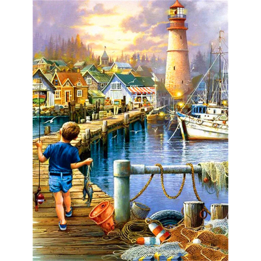 (Multi-Size) Fishing Children - Round/Square Drill Diamond Painting - 30*40CM, Square diamond, 501 Original
(Multi-Size) Fishing Children - Round/Square Drill Diamond Painting - 30*40CM, Square diamond, 501 Original