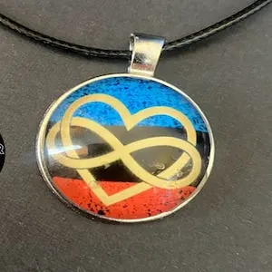 pornhint Pornhint Poly Flag Necklace or Submissive Collar Charm Kink Wear BDSM Funny Sexy