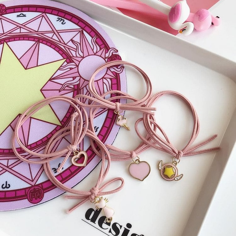 Pink Cardcaptor Sakura Kawaii Hair Ring SP1811785