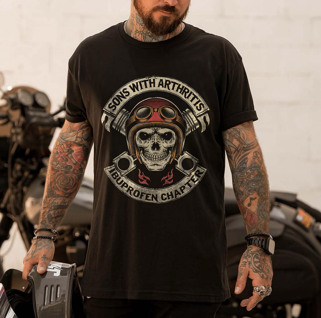 Sons With Arthritis Ibuprofen Chapter Printed Men's T-shirt - Devcarry