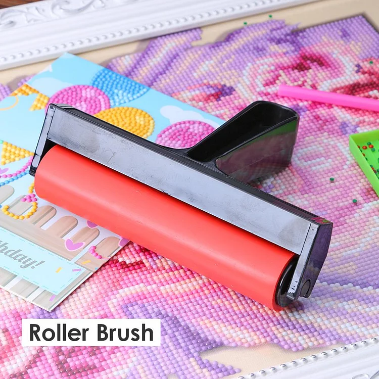 Rubber Roller Brush DIY Diamond Painting Brushing Craft Drawing Tools