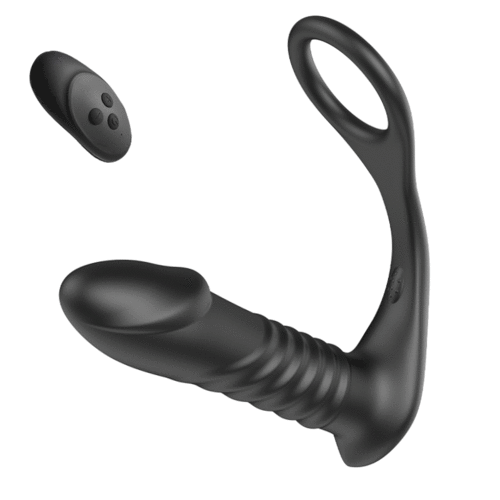 Arlo - 3 Thrusting 10 Vibrating Remote Control Cock Ring Anal Vibrator Arlo - 3 Thrusting 10 Vibrating Remote Control Cock Ring Anal Vibrator