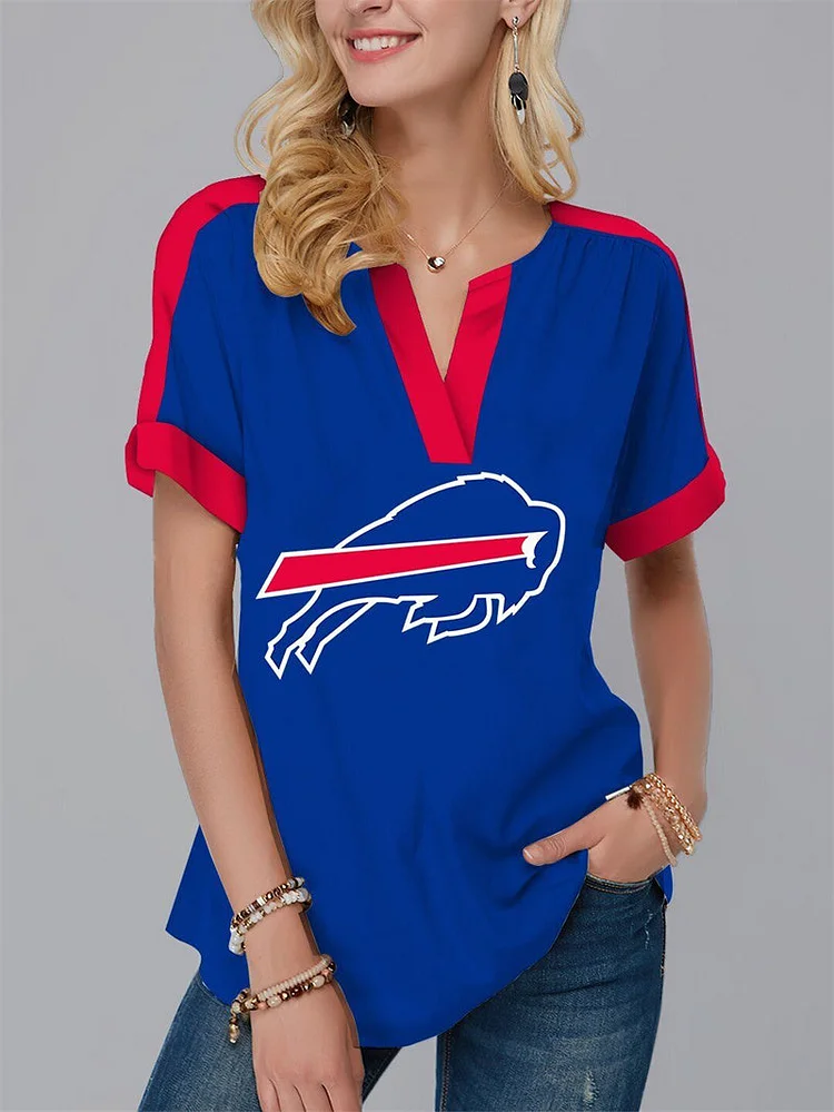 Buffalo Bills
Fashion Short Sleeve V-Neck Shirt