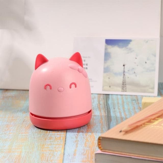 Pink/White Portable Mini Cute Cat Desk Vacuum Cleaner SP16334