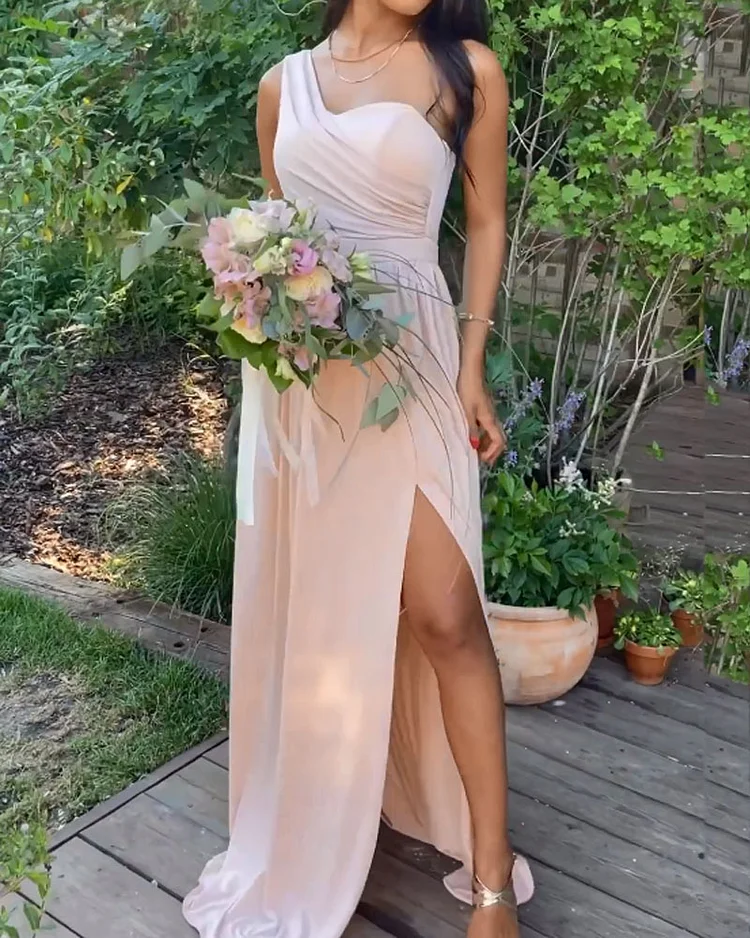 Casual Solid Color Dress