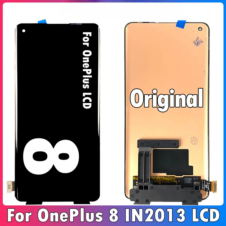 6.55" Original AMOLED For OnePlus 8 LCD Display Touch Screen Digitizer Replacement For IN2013 IN2017 IN2011 IN2010 LCD Display