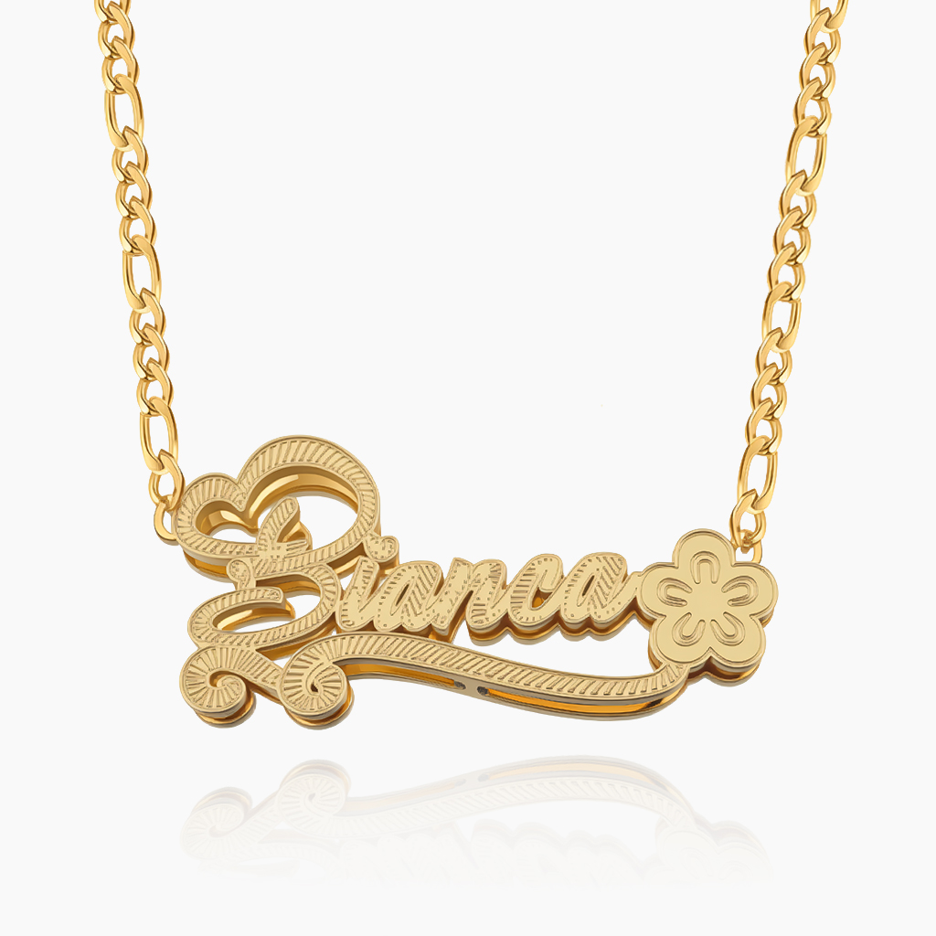 Custom Double-Layer Name Necklace