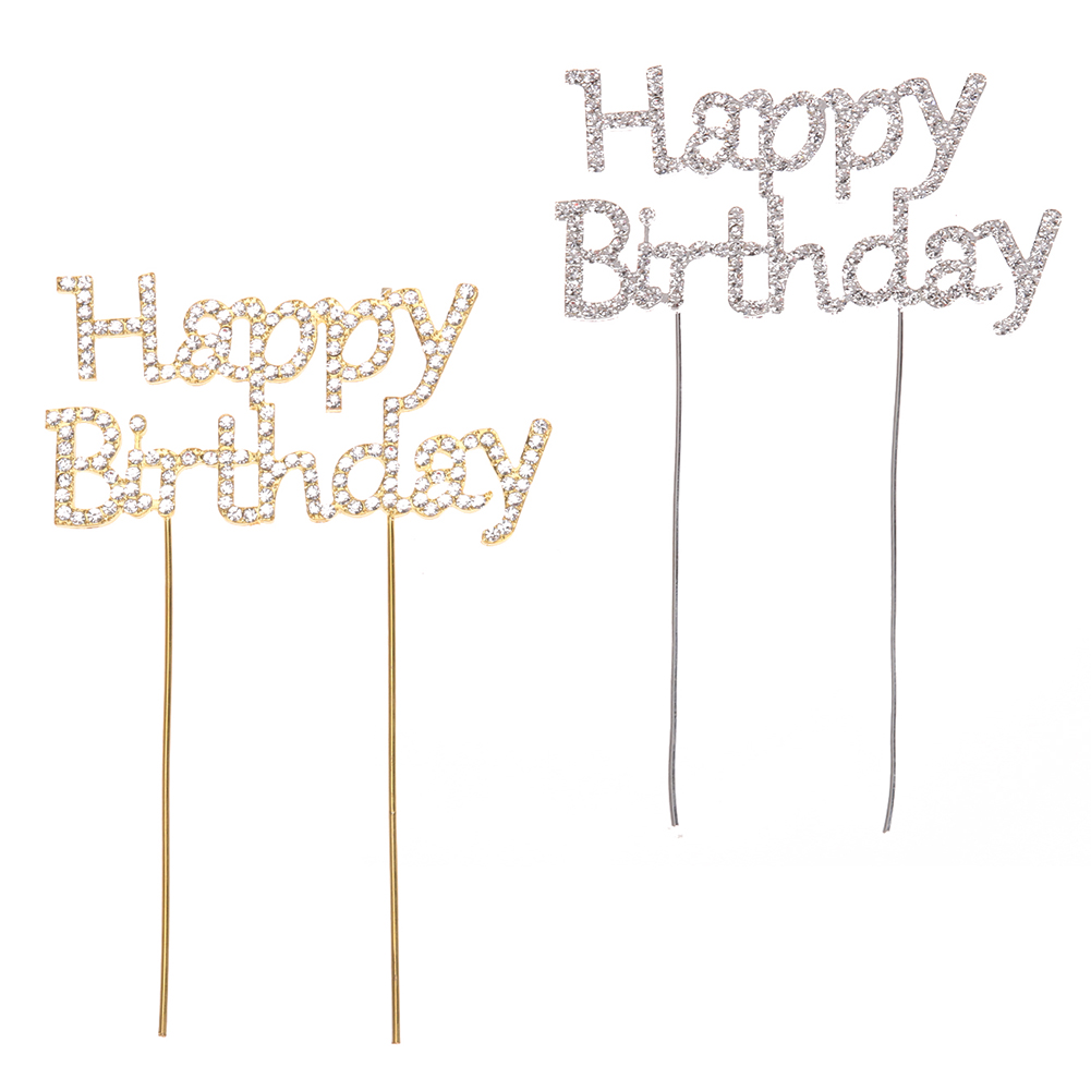 Twinkle Happy Birthday Cake Letters Crystal Stick Cake Decoration, Gold, 501 Original
Twinkle Happy Birthday Cake Letters Crystal Stick Cake Decoration, Gold, 501 Original