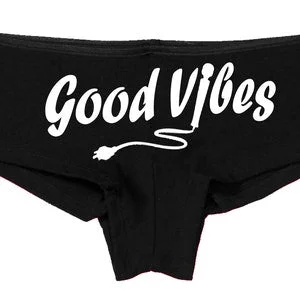 pornhint Pornhint Fun Flirty GOOD VIBES magic wand vibrator black boyshort panties self love masturbate orgasm feel great sexy the panty game bachelorette