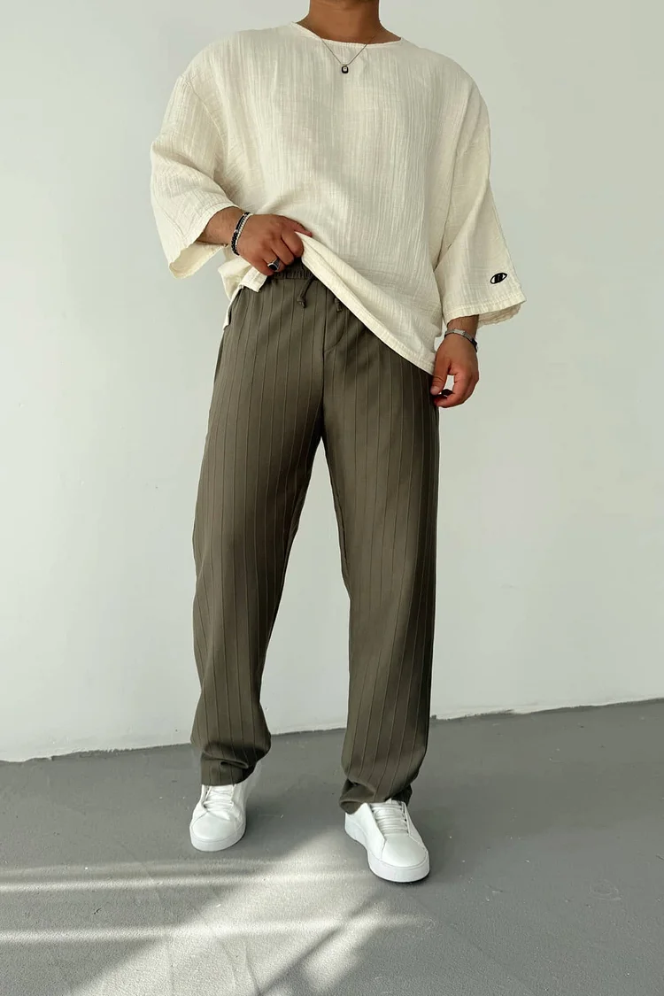 Men's Casual Straight Leg Pants