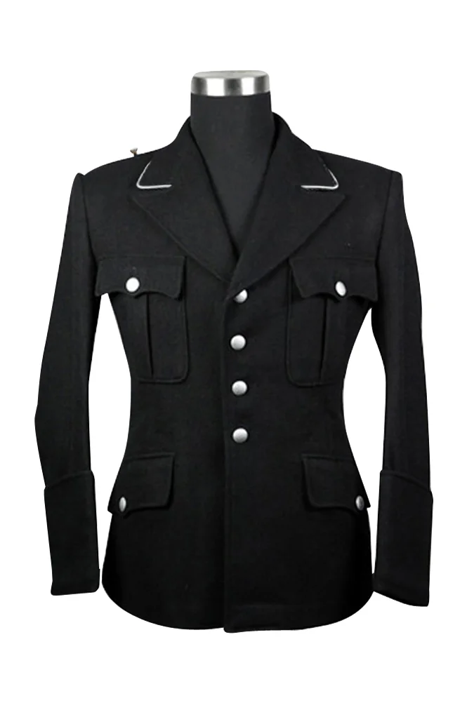   Elite German M1932 Officer Black Wool Tunic German-Uniform