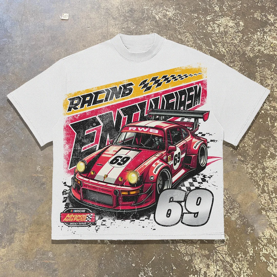 F1 NO.69 racing print T-shirt
