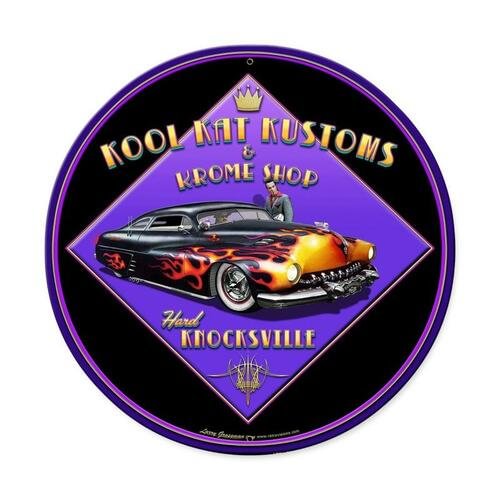 Car- Round Shape Tin Signs/Wooden Signs - 30*30CM