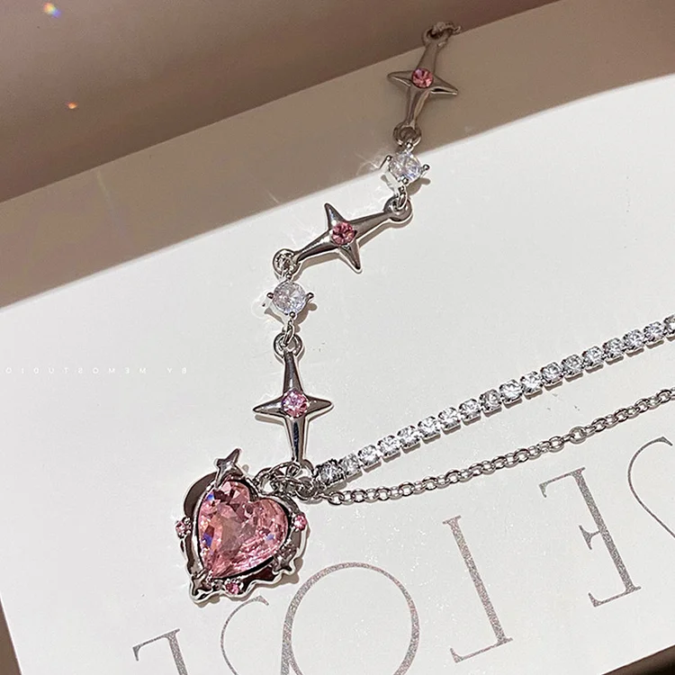 Pink Sweetheart Hot Girl Necklace
