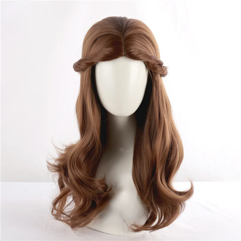 Beauty and The Beast Princess Belle Cosplay Wigs Brown Hair