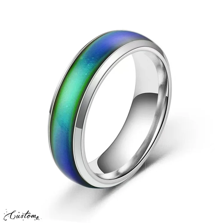Temperature Sensitive Blank Color Changing Ring