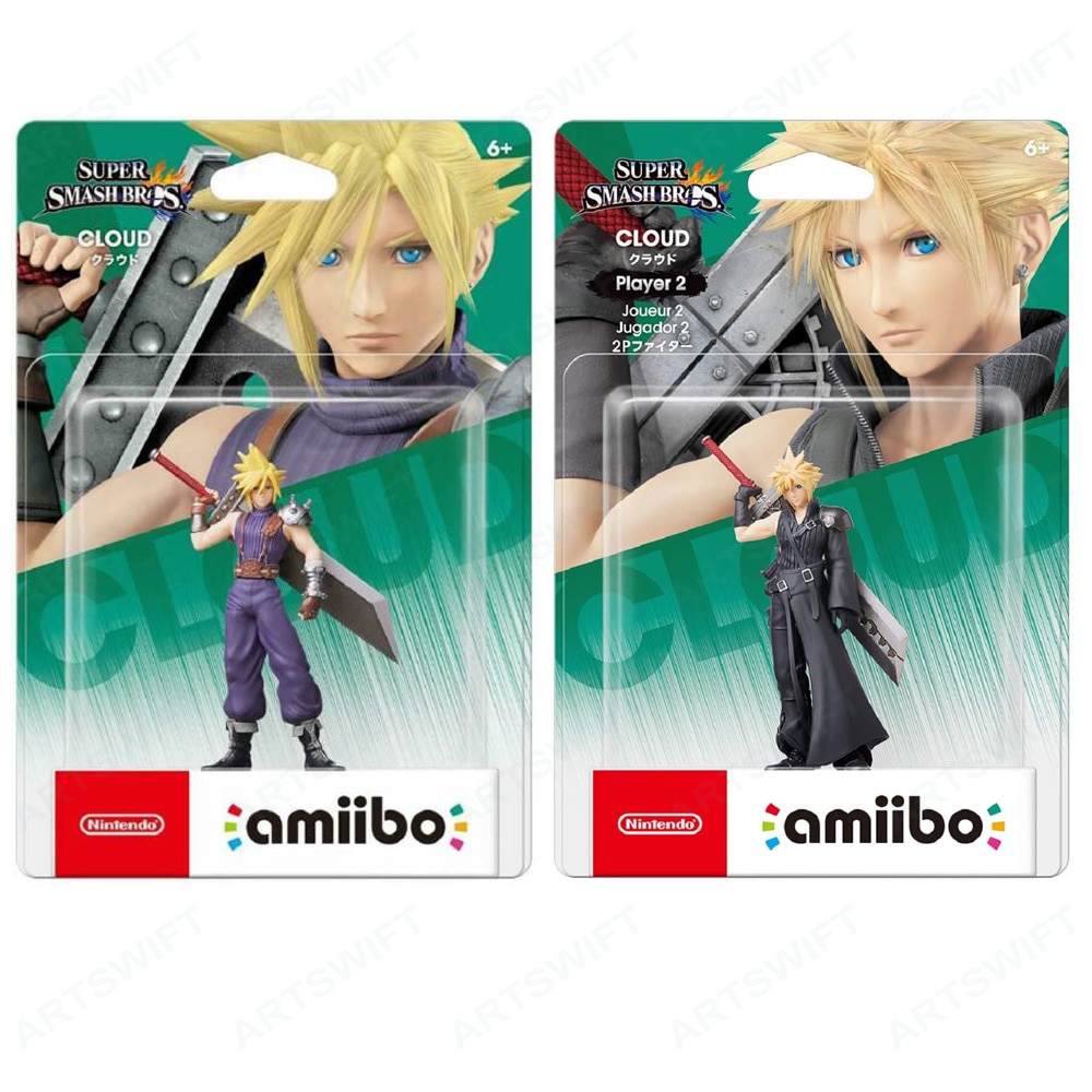 Nintendo Amiibo Figure Super Smash Bros. Series Cloud 1 Player 1P 2P