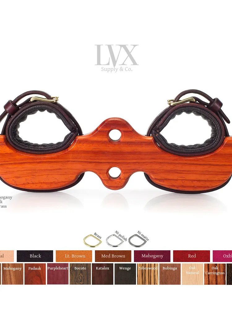 pornhint Pornhint Padded Leather & Wood Stocks Bondage Cuffs BDSM Restraints DDlg FemDom Slave Submissive Dungeon | BDSM Stocks by LVX Supply bdsm pillory