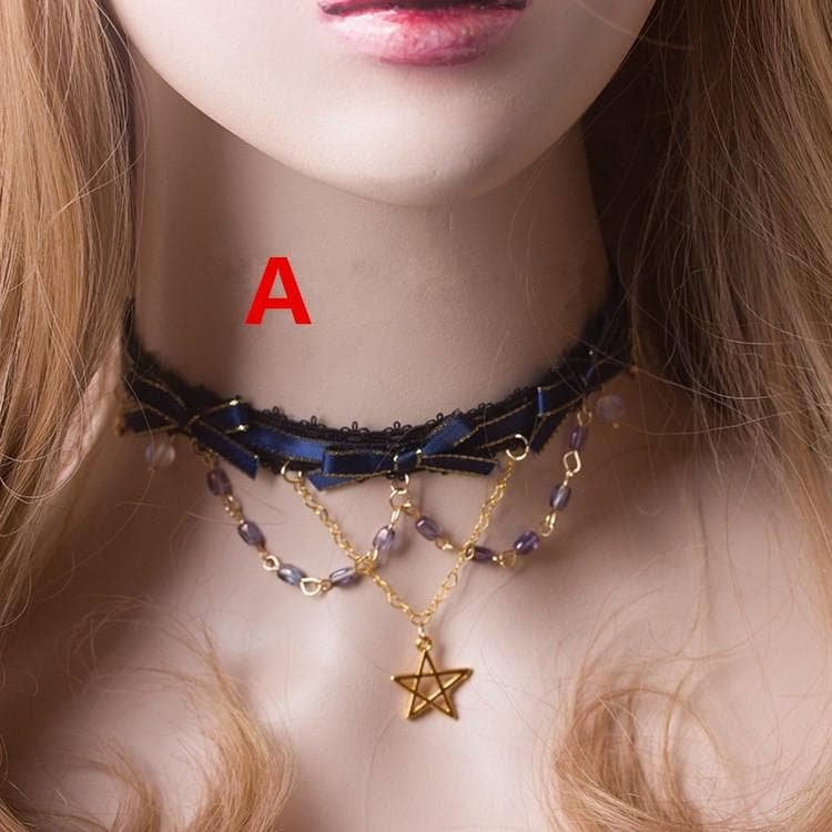 Elegant Galaxy Lace Choker S12803