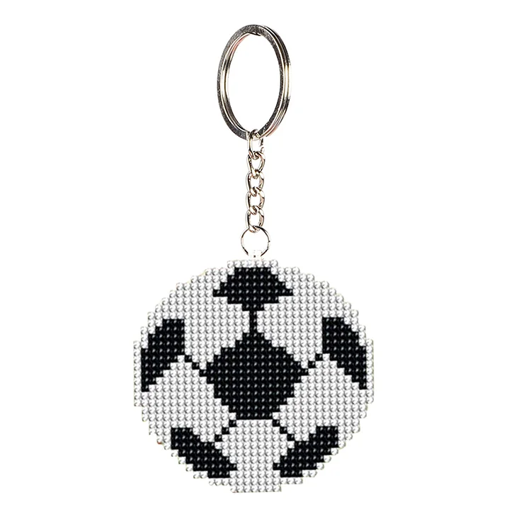 Key Ring - Beaded Embroidery  Pendant Handcraft