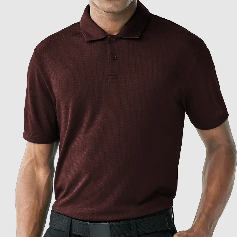 Men's stretch textured fabric top
