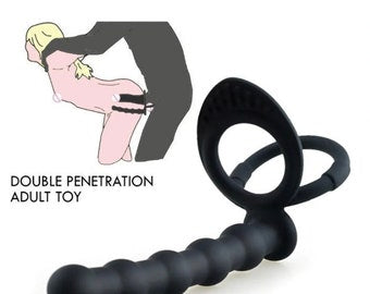 doppel penetration mit dildo Double Penetration Bead Dildo - Vagina Anal Sex- Sex Toy For Couple - Anal  Plug