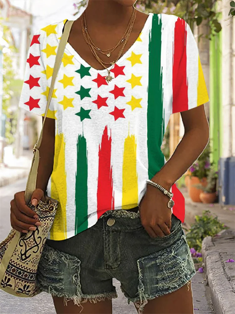 Black Pride National Colors Flag T Shirt