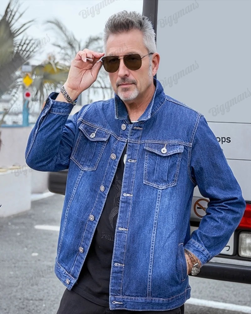 big and tall denim jacket