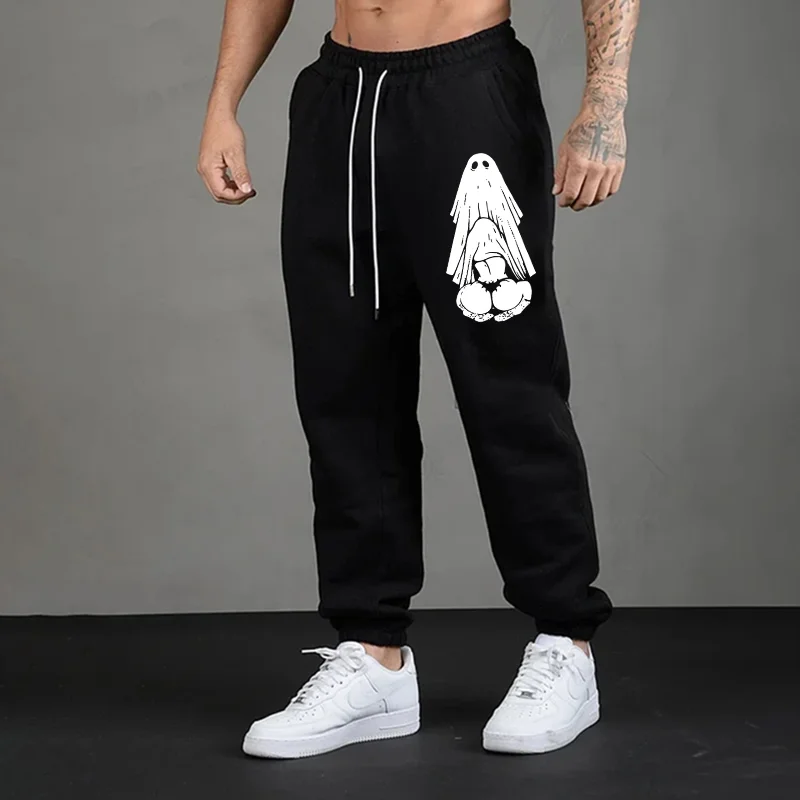 Oral Sex with Ghost Dirty Love Men's Print Sweatpants