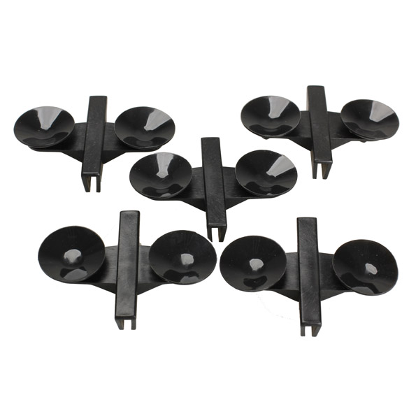 5x Black Plastic Divider Sheet Holder Suction Cups for Aquarium Fish Tank, 501 Original 
5x Black Plastic Divider Sheet Holder Suction Cups for Aquarium Fish Tank, 501 Original