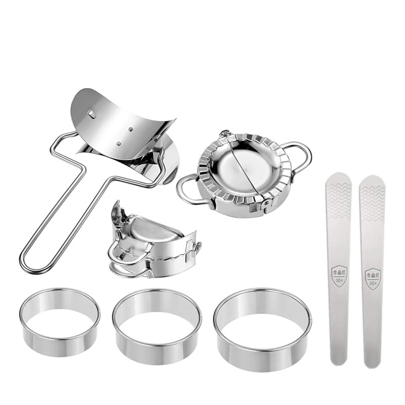 Dumpling Maker - Stainless Steel Chinese Dumpling Press Molds (8 Pack), 501 Original
Dumpling Maker - Stainless Steel Chinese Dumpling Press Molds (8 Pack), 501 Original