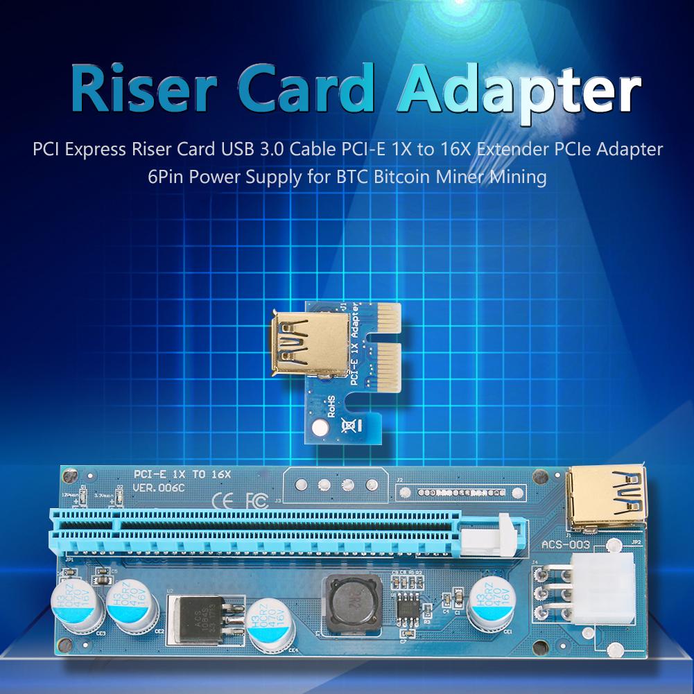 Gold-Plated PCI-E Riser Card USB 3.0 Cable PCI Express 1X to 16X Extender, 501 Original
Gold-Plated PCI-E Riser Card USB 3.0 Cable PCI Express 1X to 16X Extender, 501 Original