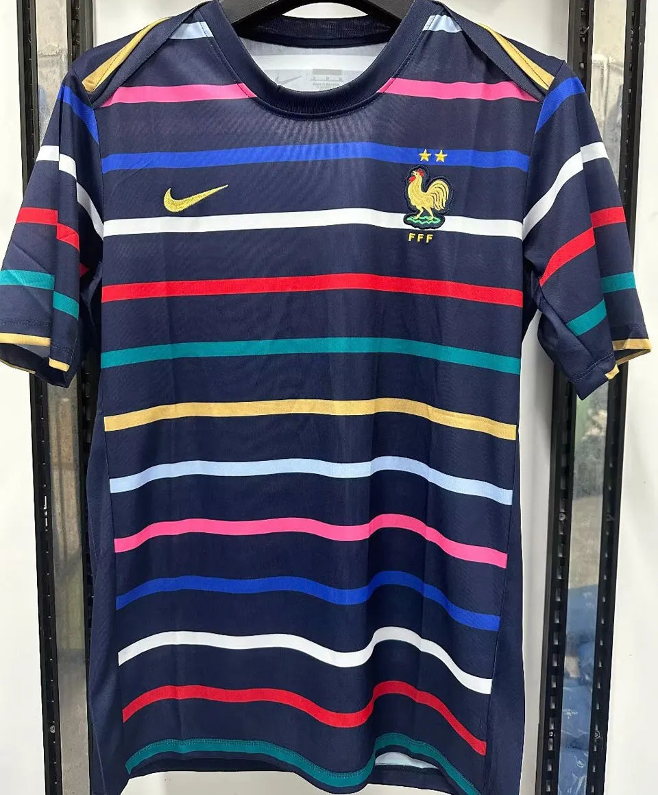 Équipe de France maillot foot entraînement 2024 2025 EURO2024 La