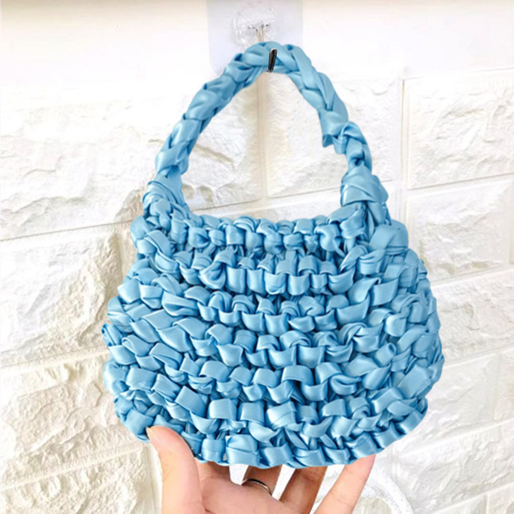 Ribbon Hand-woven Women Handbag Ladies Crochet Handmade Totes Clutch Bags, 501 Original
Ribbon Hand-woven Women Handbag Ladies Crochet Handmade Totes Clutch Bags, 501 Original