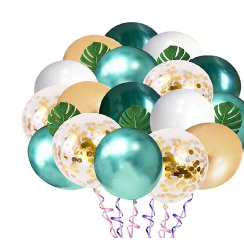 Jungle theme party balloon 12 inch dark green platinum tropical palm leaf, 501 Original
Jungle theme party balloon 12 inch dark green platinum tropical palm leaf, 501 Original