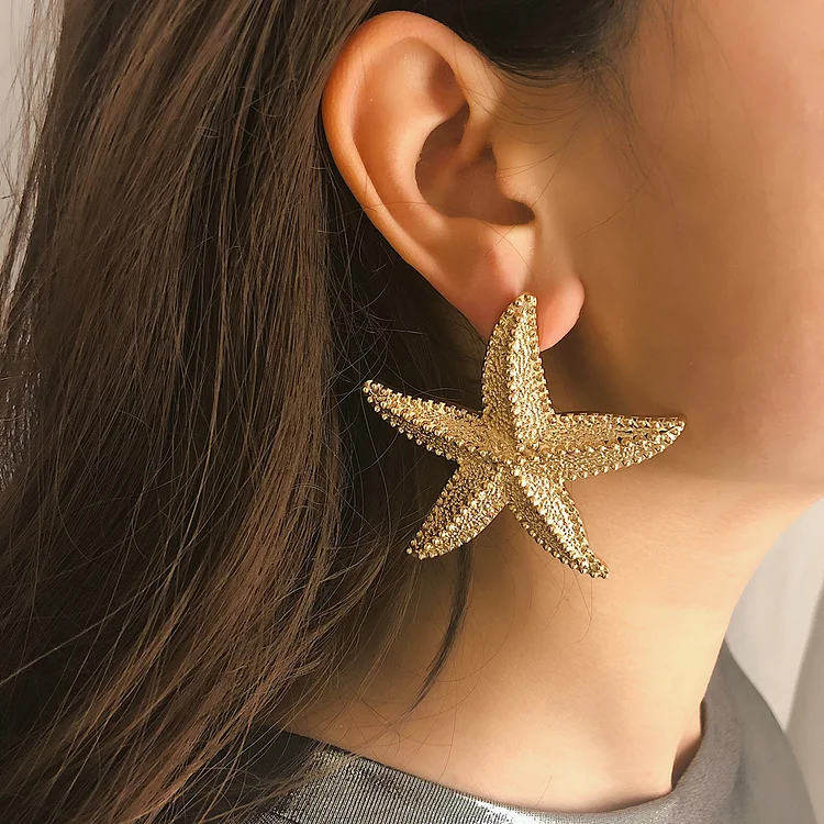 Simple Starfish Earrings