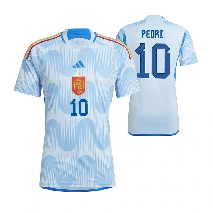 Spain Pedri 10 Away Shirt Kit World Cup 2022