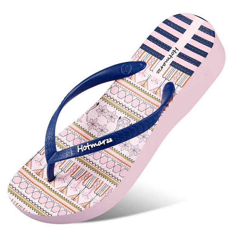 Platform Wedge Beach Flip Flops