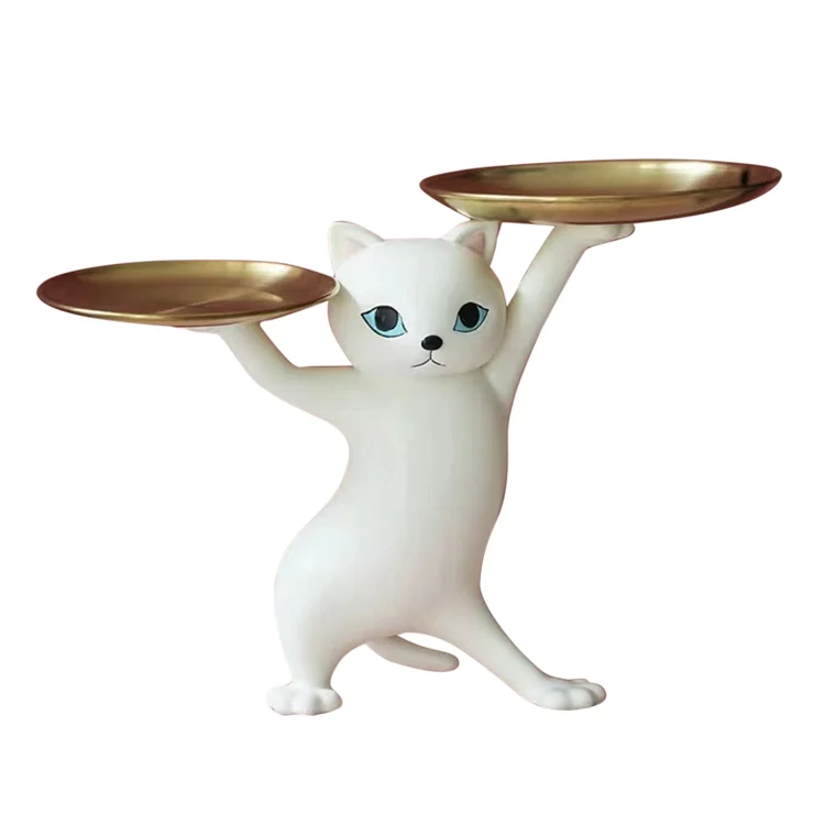 Home Decor Resin Ornaments-Enchanting Cat Key Storage Tray gbfke