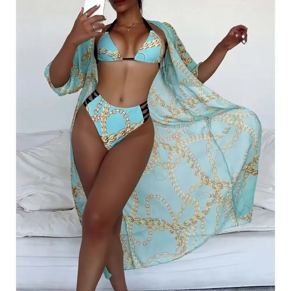 Billionm Piece Bikini Set Cover Up Women 2023 New Luxury Swimsuit Cut